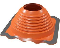 Silicone dakdoorvoer 0-45° ø 101-178mm tot 250°C rood