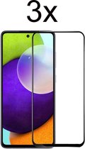 Samsung A52 5G/A52s Screenprotector - Beschermglas Samsung galaxy A52 5G/A52s Screen Protector Glas - Full cover - 3 stuks