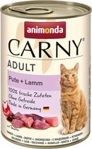 Animonda Carny Adult Kalkoen + Lam 6 x 400 gram -kattenvoer-natvoer-