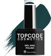 Groene Gellak van TOPCODE Cosmetics - Dark Green - TCGR02 - 15 ml - Gel nagellak Groen gellac