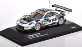 Porsche 911 GT3 R #18 A.D. Leener (Zwart/Wit) (12 cm) 1/43 IXO Models - Modelauto - Schaalmodel - Model auto - Miniatuurauto - Miniatuurautos