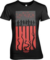 Stranger Things Dames Tshirt -M- Flag Zwart