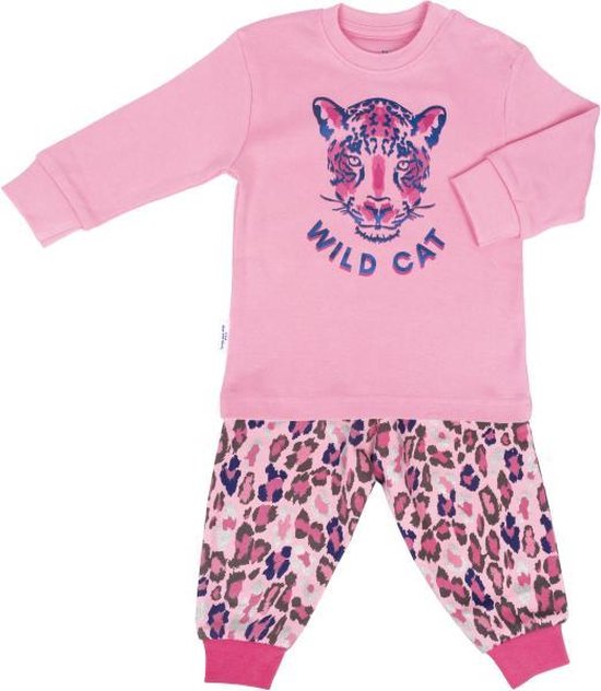 Frogs & Dogs - Premium - kinder pyjama - Wild Cat - hippe panter print - maat 104