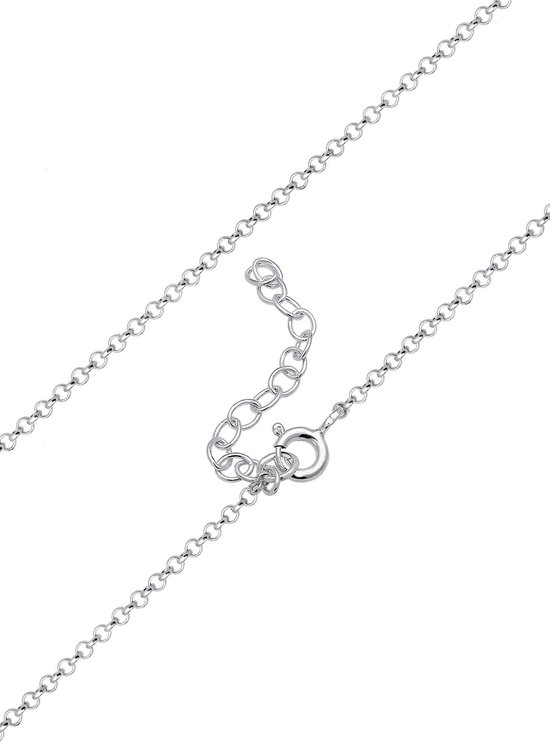 LOLIAS Zilveren ketting voor dames, 925 zonder hanger, halsketting voor dames, zilver, 1,9 mm lange zilveren ketting, choker, halsketting, glinsterende sieraden, geschenken, 40/45/50/55 cm, 45 cm