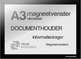 Magneetvenster A3 (uitwisbaar) - Zwart