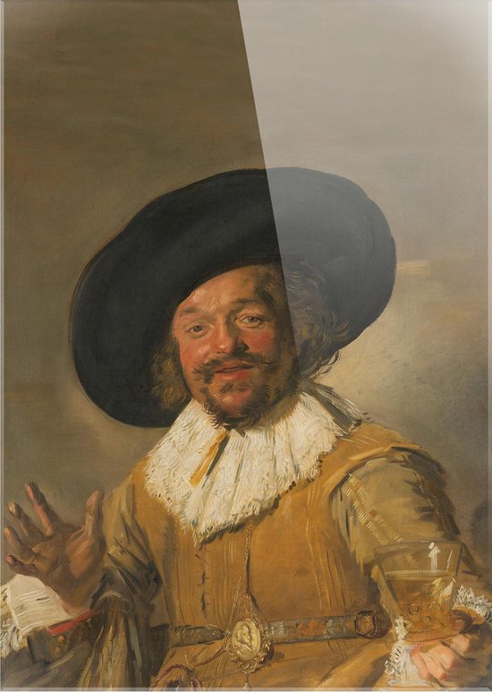 De vrolijke drinker | Frans Hals | ca. 1628 - ca. 1630 | Plexiglas | Wanddecoratie | 40CM x 60CM | Schilderij | Oude meesters | Foto op plexiglas
