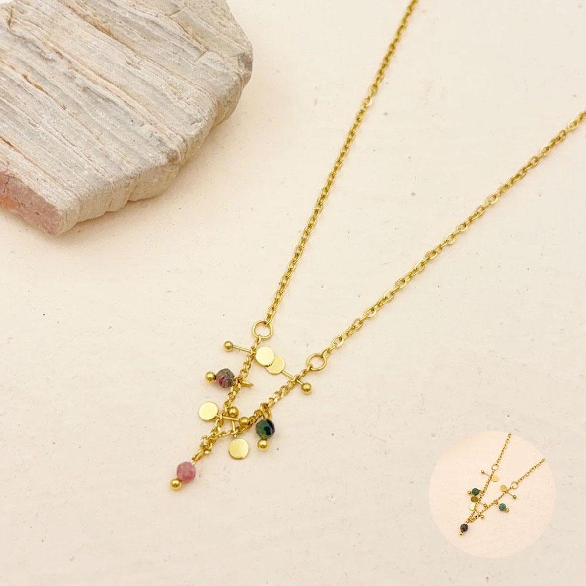 Ketting Si Amor Sieraden NW2696-G2 Roestvrij Staal Kleur Goud