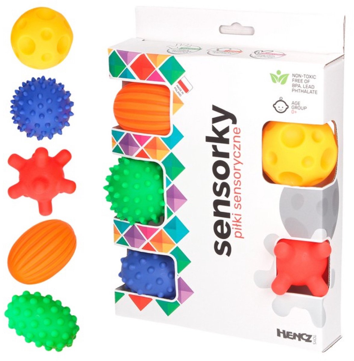 Sevira Kids - Ontwikkelingsspeelgoed – montessori sensorische ballen - Meerkleurig