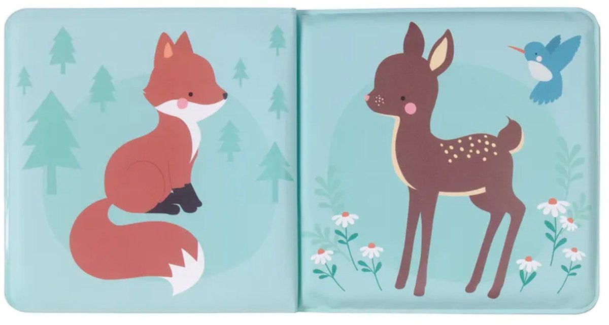 A Little Lovely Company - Badboek voor kinderen, bosvrienden - Veelkleurig — cadeau in Spellen & Speelgoed - foto 4