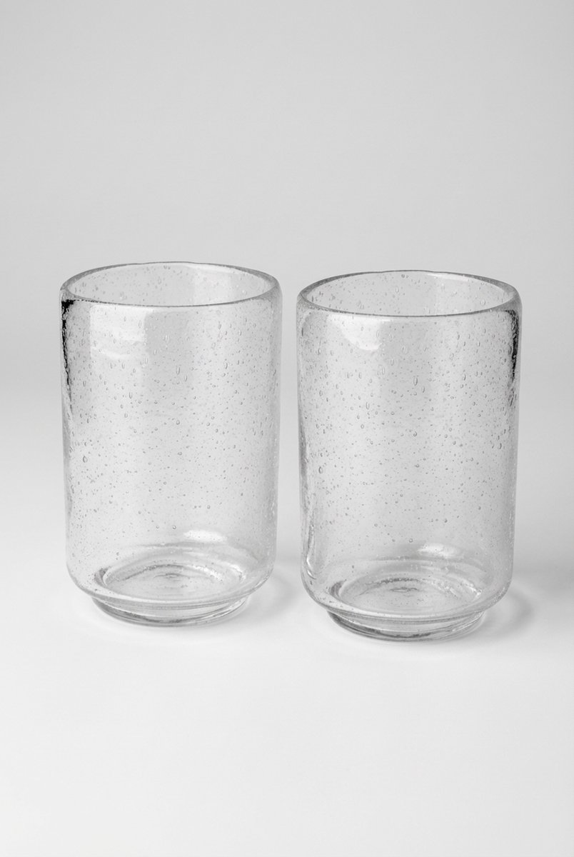vtwonen Kandelaren - Glas - 10x15cm - Transparant - Set van 2 Niet van toepassing