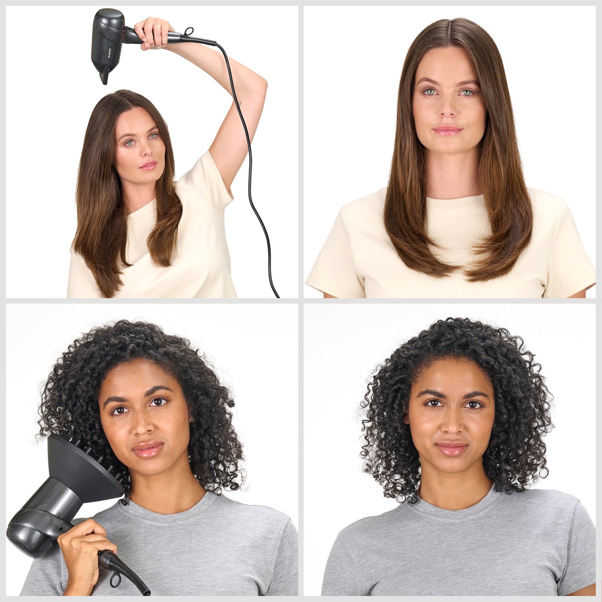 BaByliss Titanium Shine Föhn D6200DE - Compacte en Krachtige Haardroger met Diffuser - Lichtgewicht Digitale Motor - Ionische functie voor Minder Pluizig Haar - 3 Temperaturen en Snelheden thumbnail 4