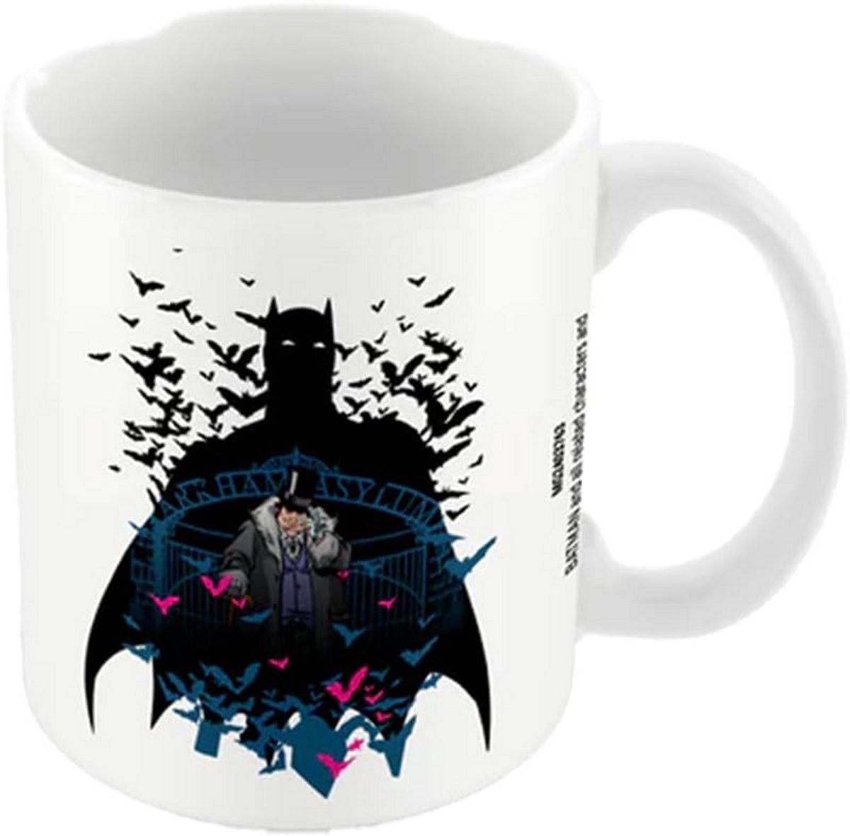 Keramische Witte Mok met Batman Penguin Arkham Design - 315 ml