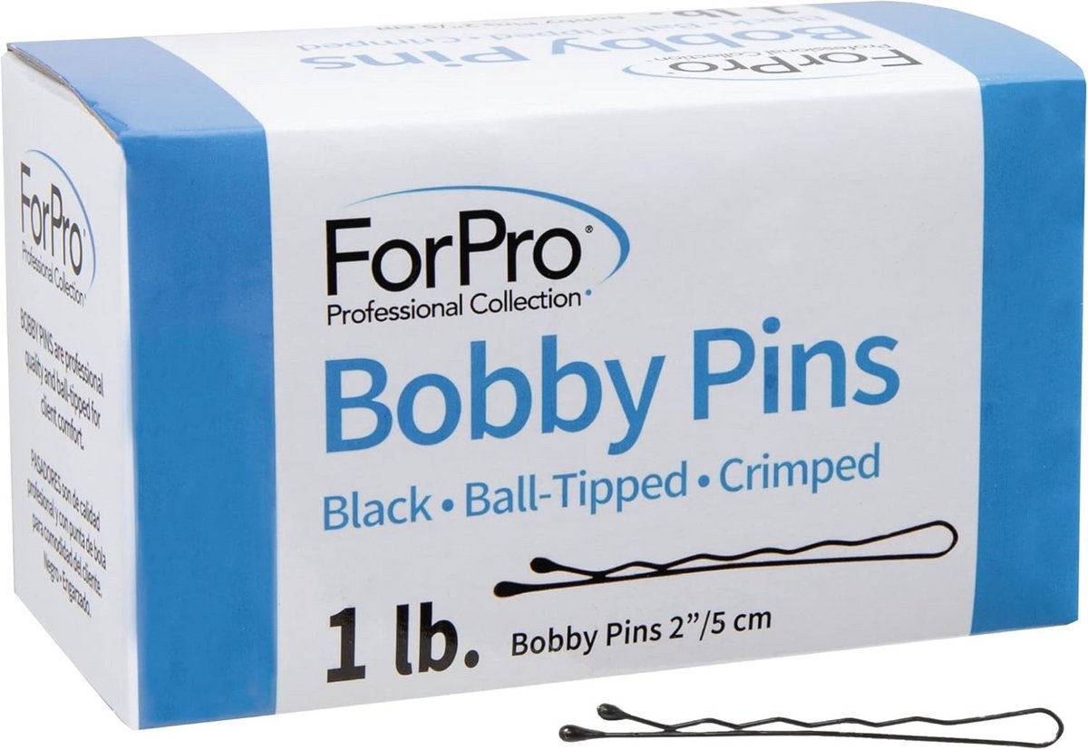 Professionele Bobby Pins Zwart 5 cm - Antislip Haarspeldjes met Balpunt (ca. 400 stuks)
