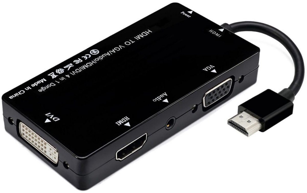HDMI naar VGA DVI Audio Splitter Adapter Converter voor PC en HDTV