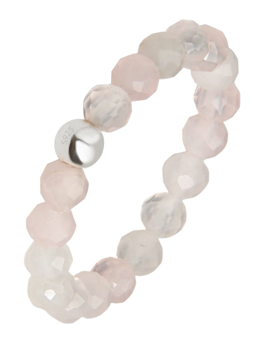 good.designs Ring met kralen van natuursteen