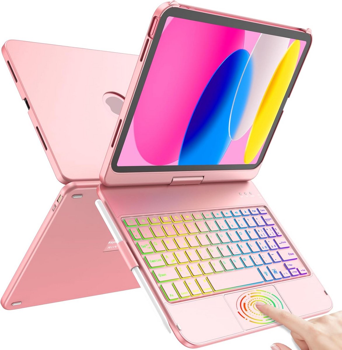 iPad 10e Generatie Toetsenbord met Trackpad en Verlichting