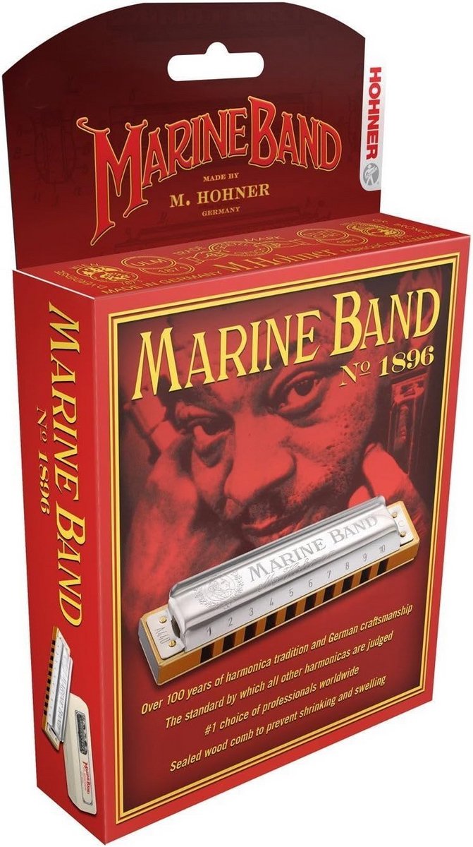 Mondharmonica Marine Band in BB Stemming voor Muzikanten