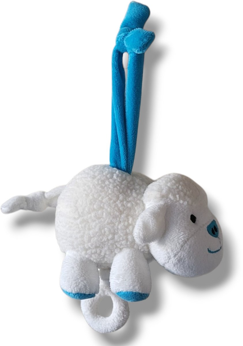 Muziekdoosje Schaap - Wit & Blauw