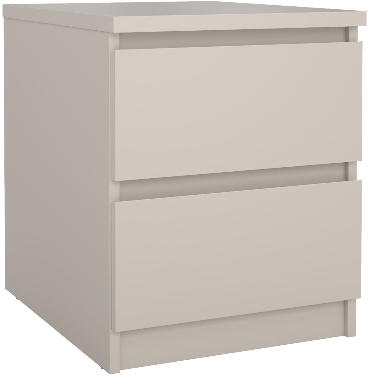 Nachtkastje Luna Taupe - 2 lades - Elegant & Modern