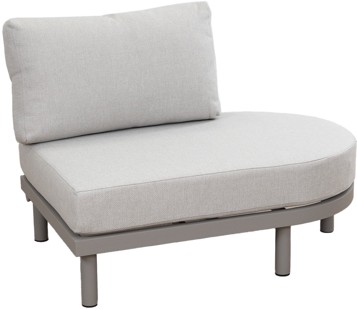 Bankdeel Ovaal Cavallino | Beige/Camel | Aluminium & Rope