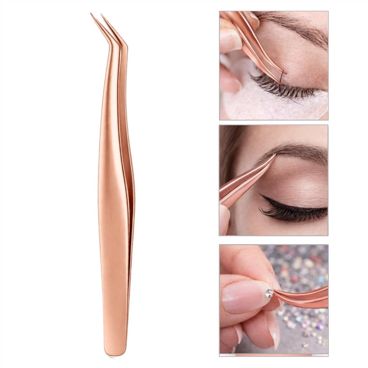 Goodbitz - Pincet - Pincet epileer - Pincet splinter - Pincetten - Pincet puntig - Nailart pincet - Wimperpincet - Puntpincet - Wimper pincet - Tweezers - Manicure tools