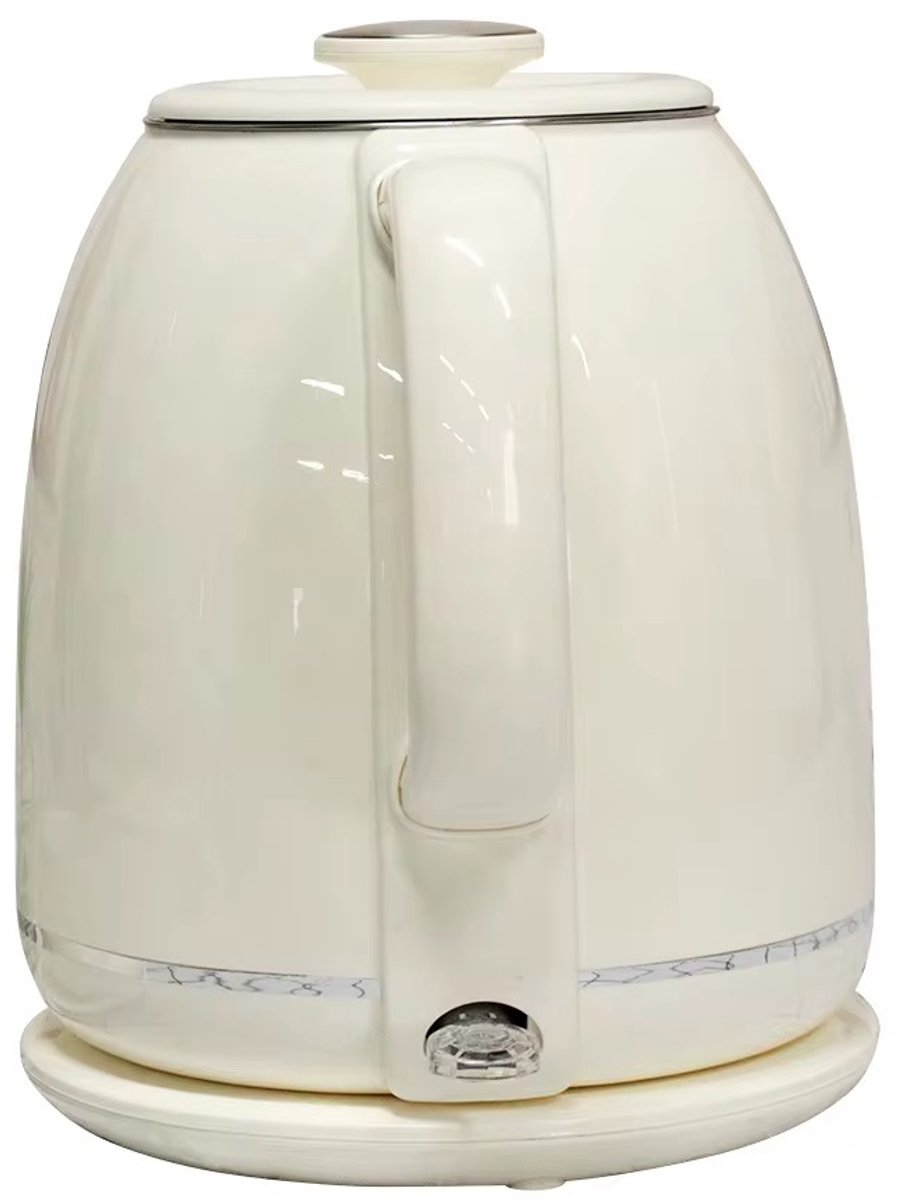 Luxe Waterkoker Retro | 1,8L | Vintage | 1800W | RVS | Beige – foto 2