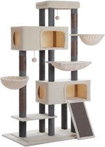 Kattenu KittyKingdom XXL - Stevige krabpaal voor grote katten - Extra Dikke Palen - Grote krabpaal voor zware katten - Grijs