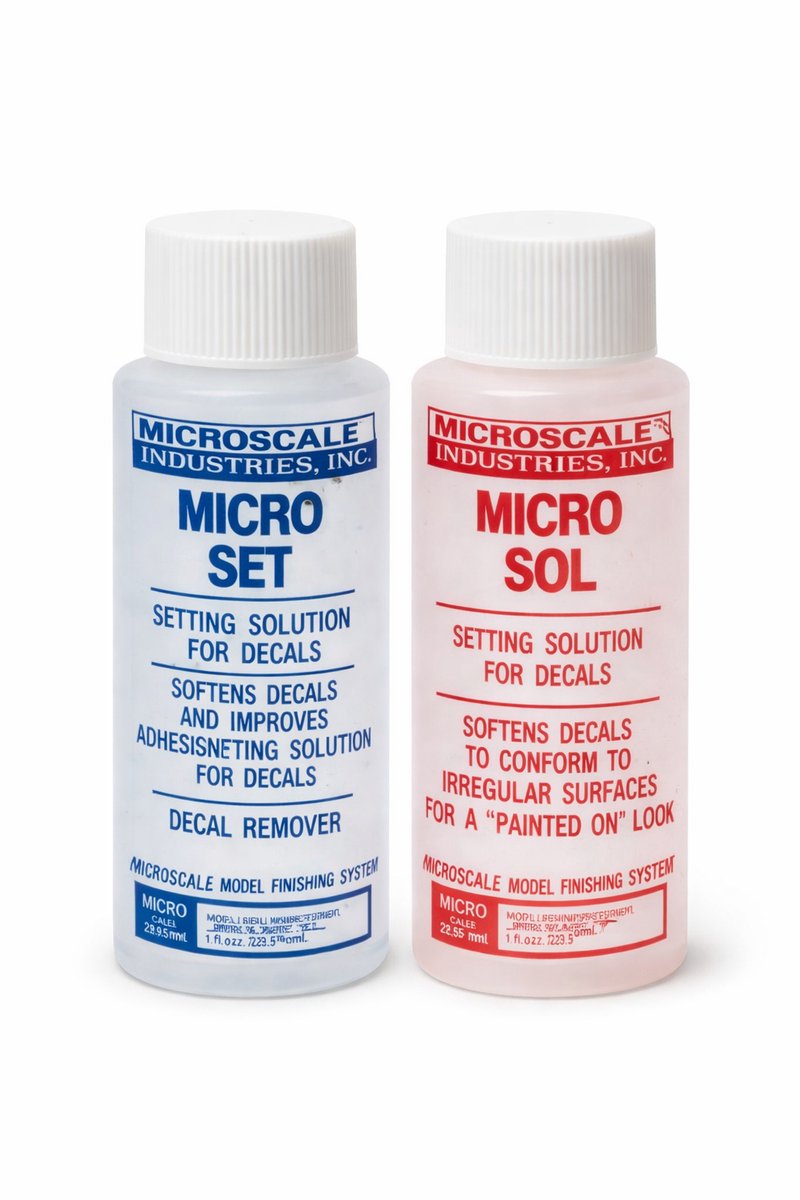 Microscale Micro Set & Micro Sol – Decal Set & Sol Voordeelset | Professionele Decal Fix & Softener - decal vloeistof set
