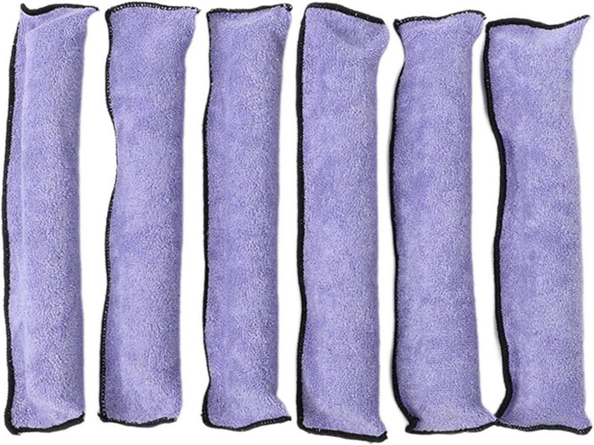 Set van 6 Zachte Schuimrollers voor Krullen zonder Hitte, Ideaal voor Nacht