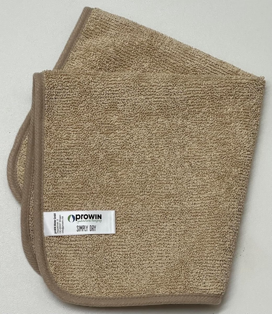 Superabsorberende Droogdoek 40x40 cm Zandbeige