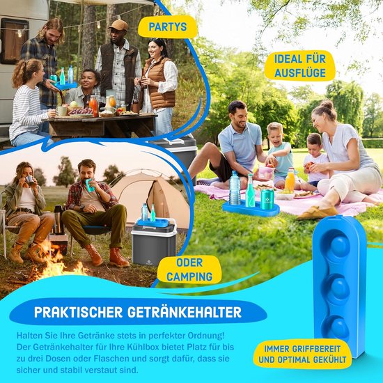 Koelbox Elektrisch 12v 230 Volt - Cooler Auto en Camping - Frigobox - ( AMount of L) - Camping van Koelbox. — afbeelding 3