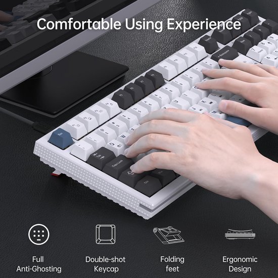 Lebakort Beschermhoes voor Logitech MX Mechanical Mini toetsenbord met achtergrondverlichting, draadloos Lebakort Beschermhoes voor Logitech MX Mechanical Mini toetsenbord met achtergrondverlichting, draadloos