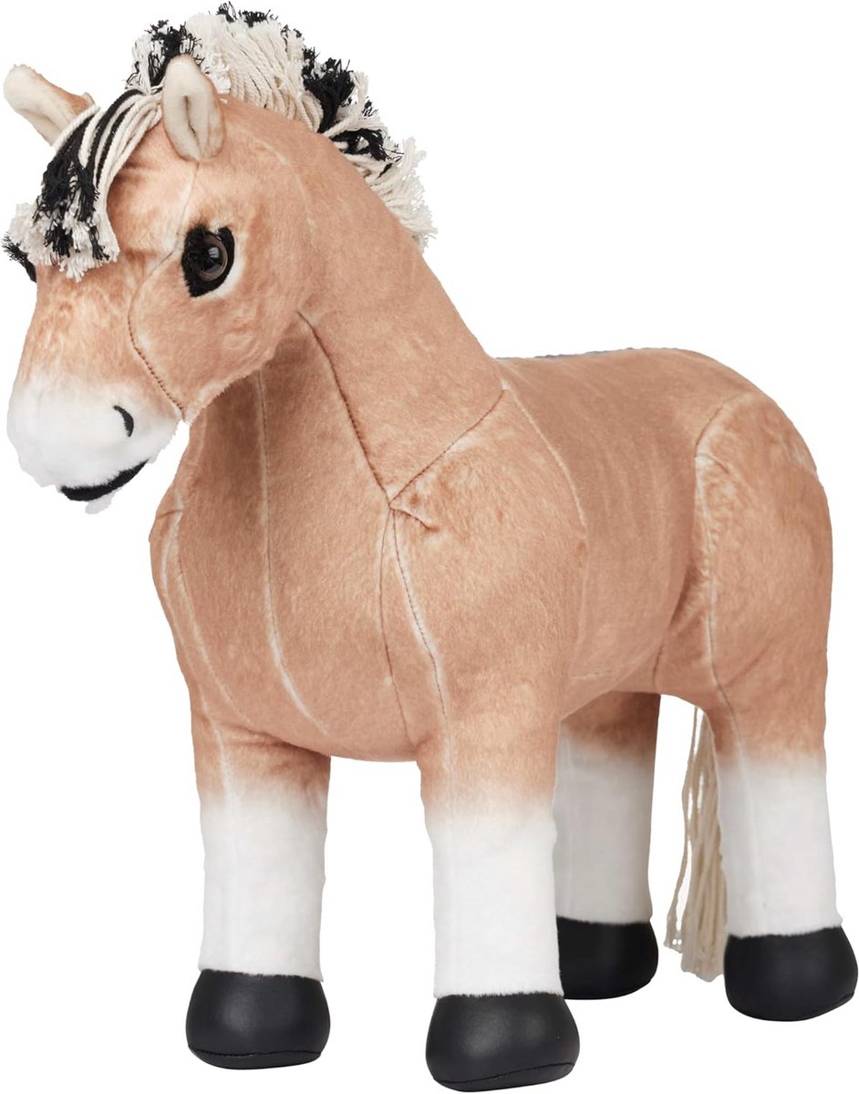 Realistisch Speelgoedpaard Fjord Pony met Zachte Vacht en Dekentje
