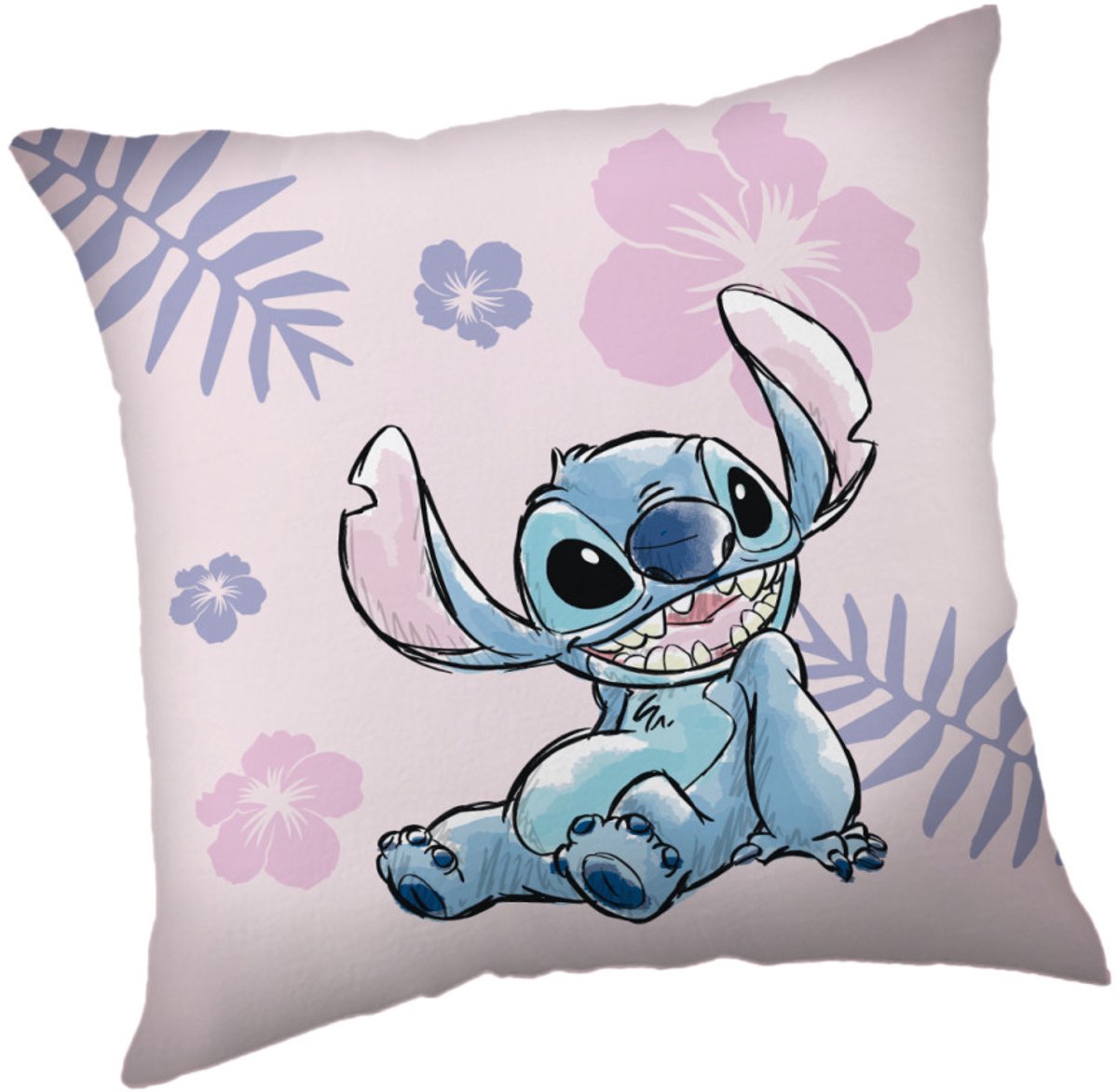 Disney Lilo and Stitch Pink Velour kussenhoes 40x40 cm