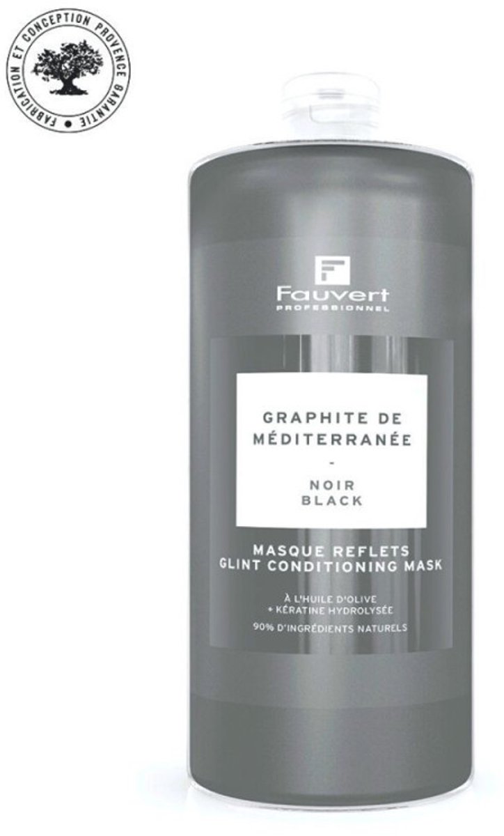 Masque Pigmenté Reflet Noir Graphite De Méditerranée Fauvert Professionnel 1L