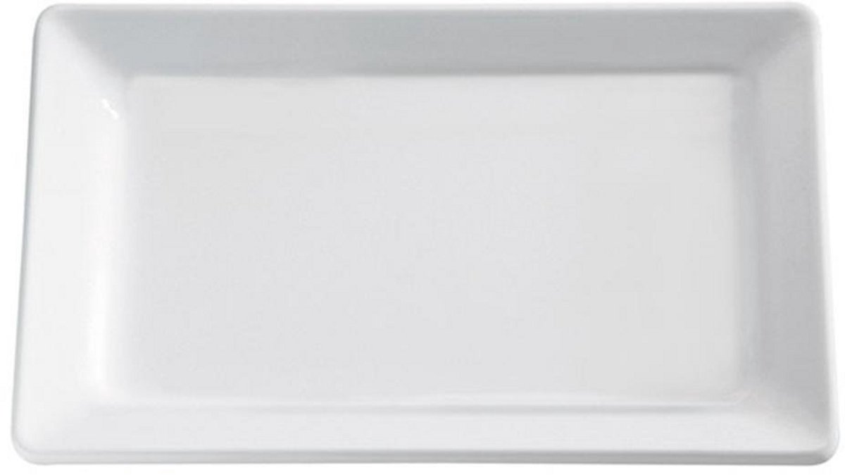 Serveerschaal Rechthoekig Wit Melamine 40x30 cm
