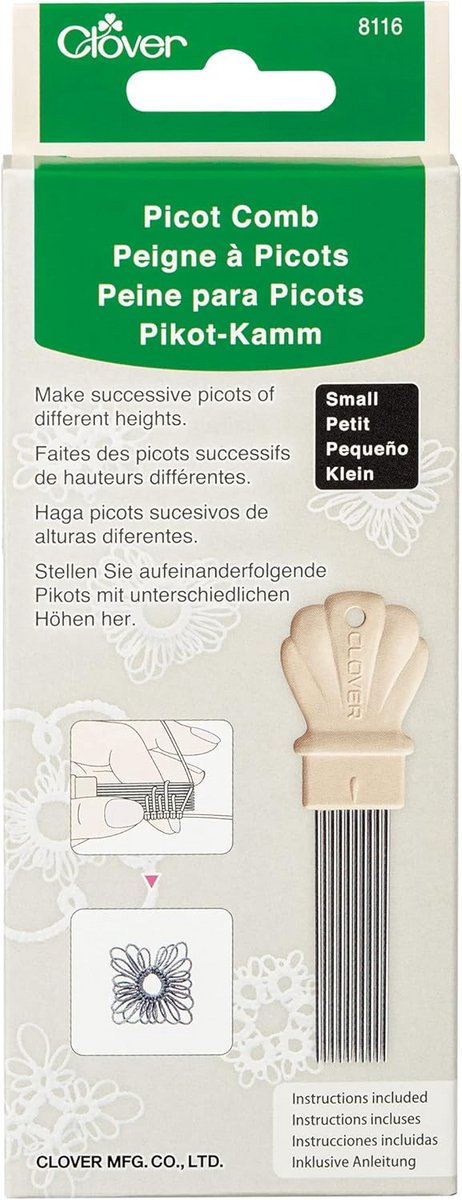 Kleine Picot Kam voor Handwerk en Textiel