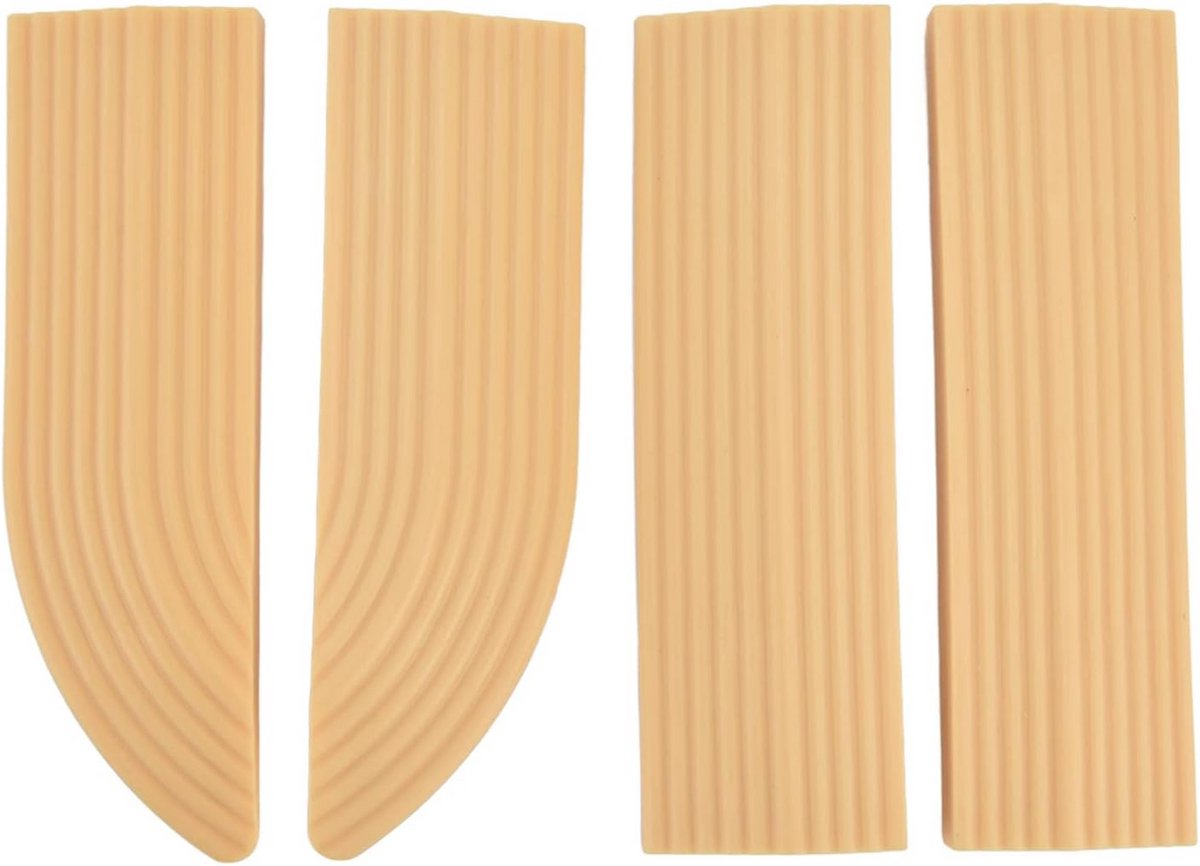Universele Drempelrubber Set Veer Delen voor Veegmachines en Rolstoelen Beige