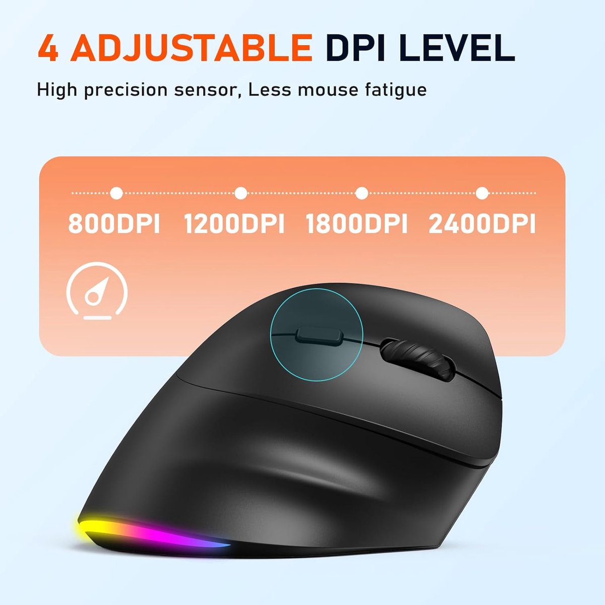 Meetion BTM010R - Ergonomische Draadloze Muis thumbnail 4