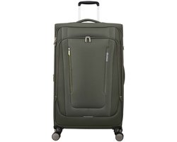 American Tourister trolley Wanderlite Spinner Exp. TSA Dark Khaki groen 80cm
