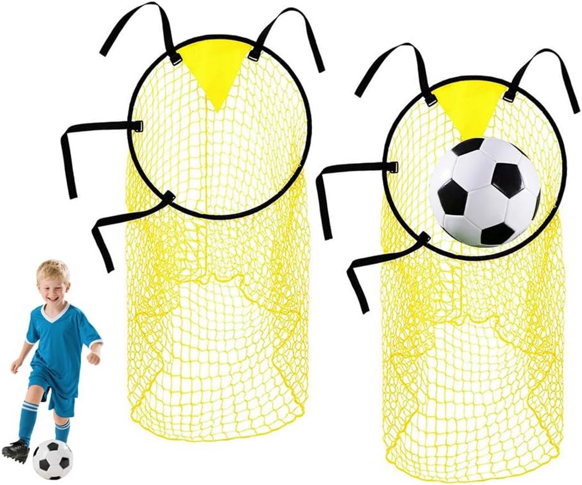 2 Stuks Voetbal Trainingsdoelen Hoeknetten voor Precisietraining