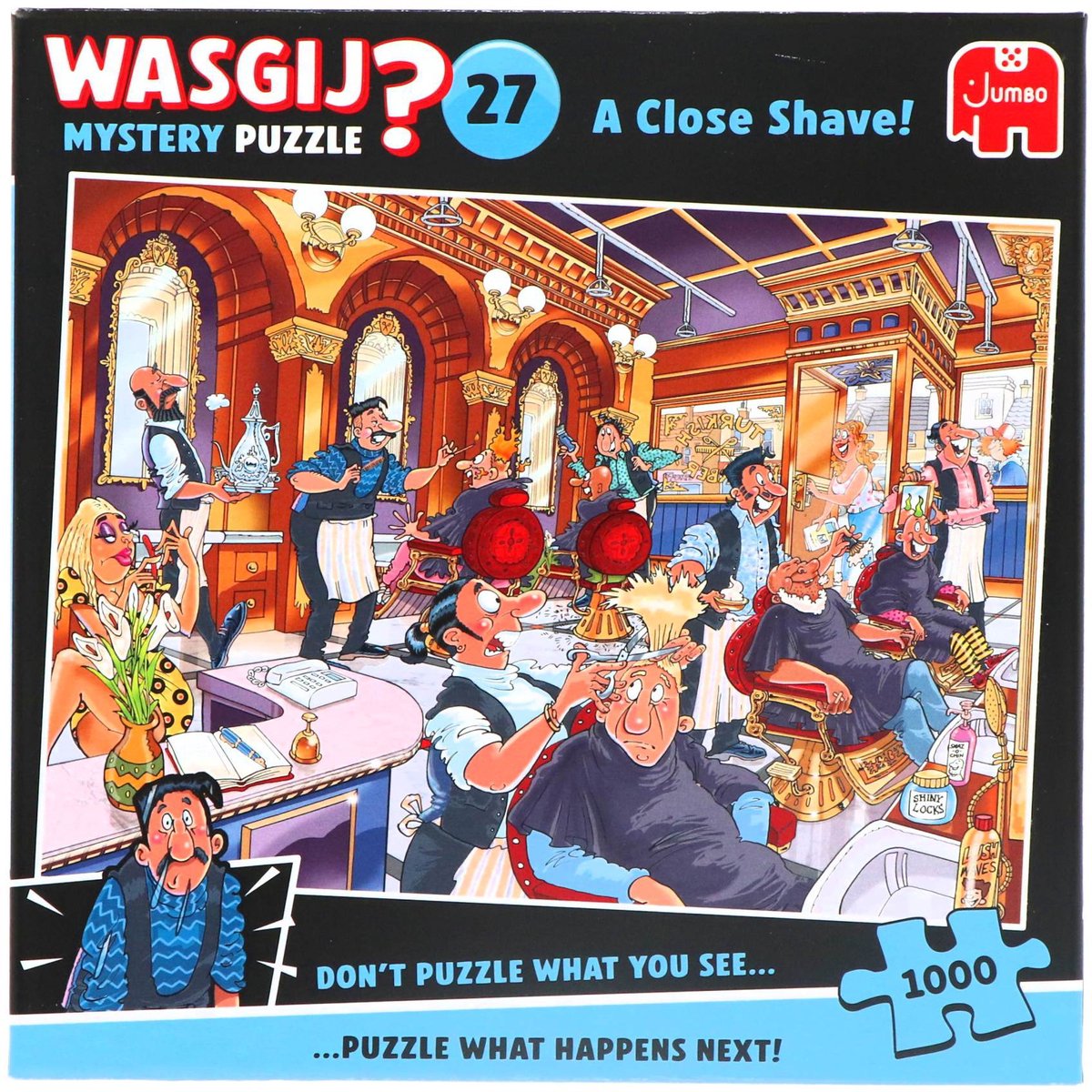 Wasgij Mystery 27 - Vlam In De Pan! - 1000 Stukjes puzzel - Legpuzzel volwassenen — afbeelding 4