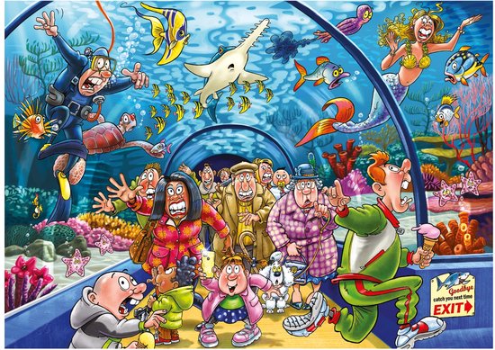 Wasgij Original 43 - Aquarium Capriolen! - 1000 stukjes puzzel - Legpuzzel