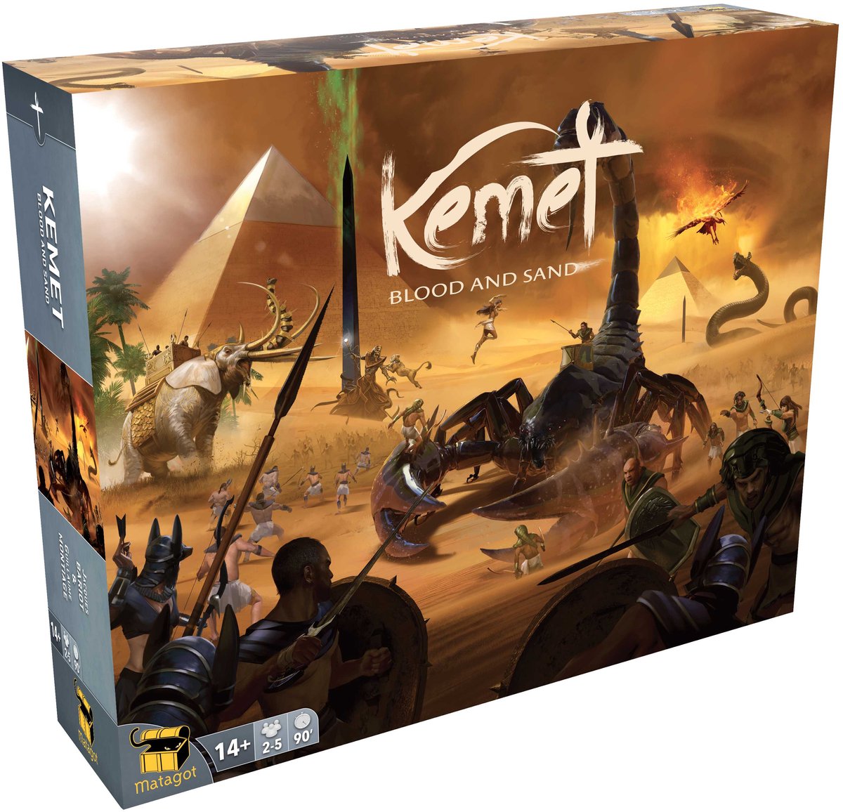 Matagot bordspel Kemet Blood & Sand - Strategie spel voor 2-6 spelers.
