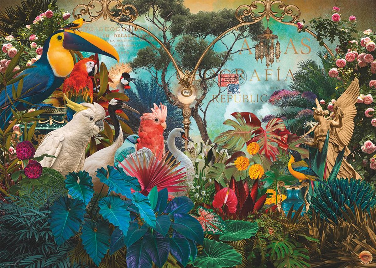 Heye legpuzzel Birdiversity 1000 stukjes kleurrijk puzzelplezier.