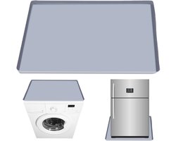 Lekbak Onder Koelkast en Wasmachine 60x60cm - Siliconen Vloerbescherming met Verhoogde Rand