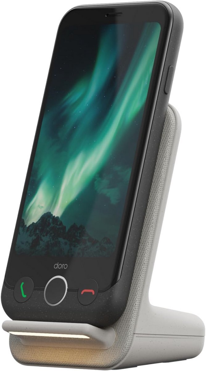 Gebruiksvriendelijke Smartphone met Oplaadstation - Senioren Telefoon met SOS-knop en GPS Tracking