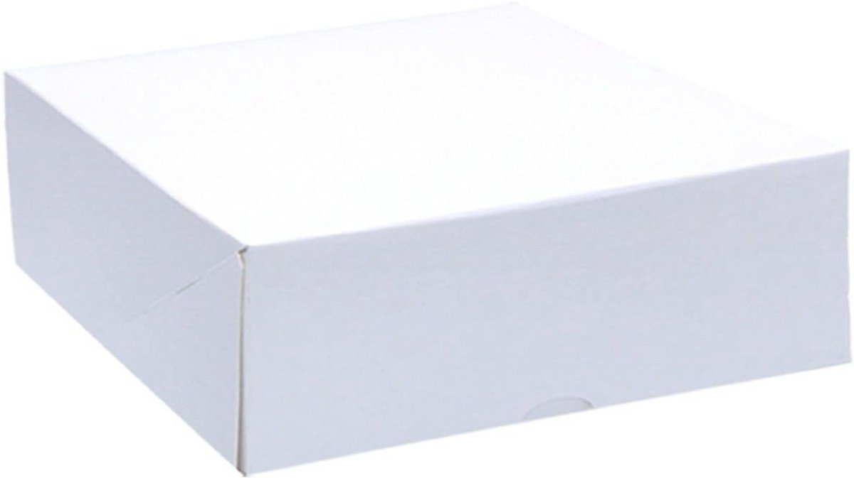 50 Stuks Stevige Taartdozen 32x32x8 cm voor Taarten en Gebak