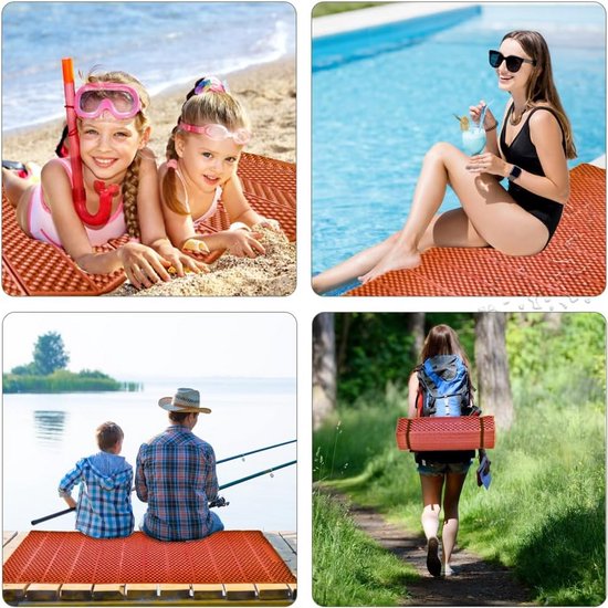 Opvouwbare Schuim Camping Slaapmat Ultralicht Waterdicht voor Wandelen en Backpacken van Merkloos — afbeelding 5
