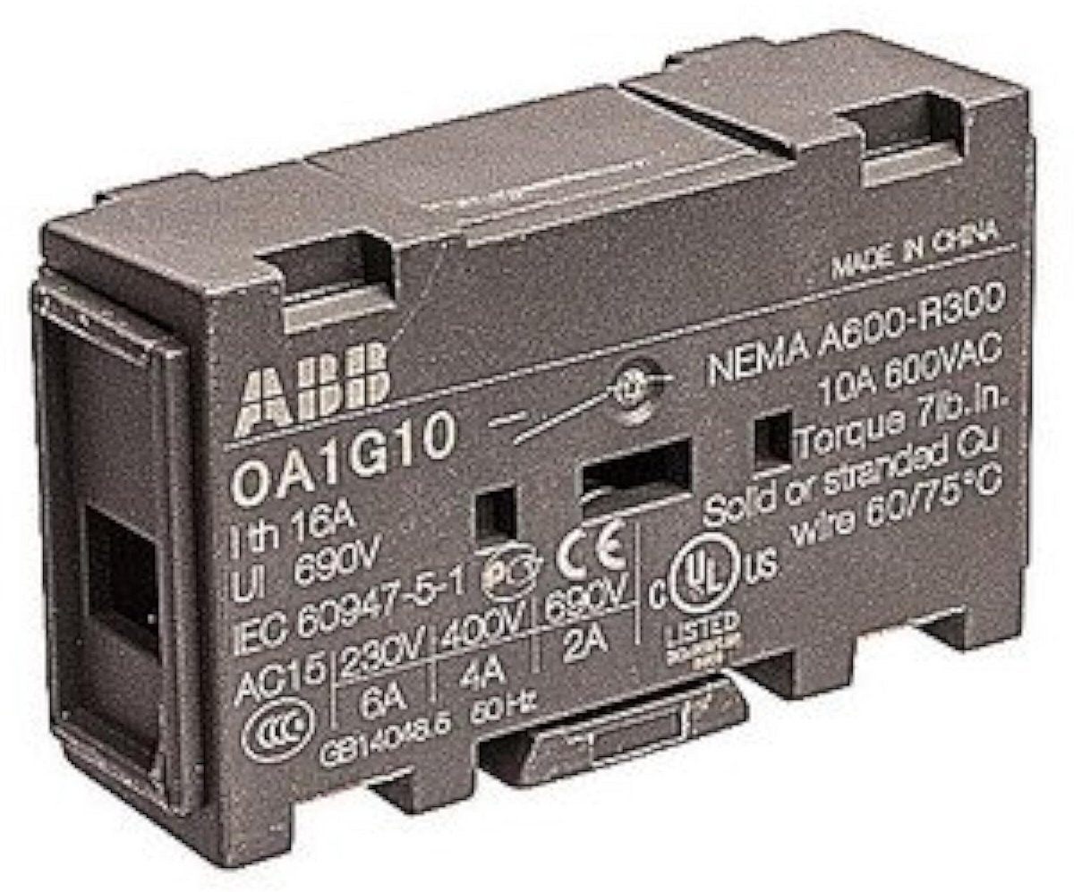 Hulpcontact - Extra schakelaar - Schakelaars bedienen - Voor OT200-800 serie - 30 mm Hoogte - Grijs
